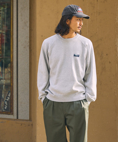 THE CRAFT CREW PRODUCTS / 厚磅 插肩袖 圓領針織衫（靜電防止．可機洗）
