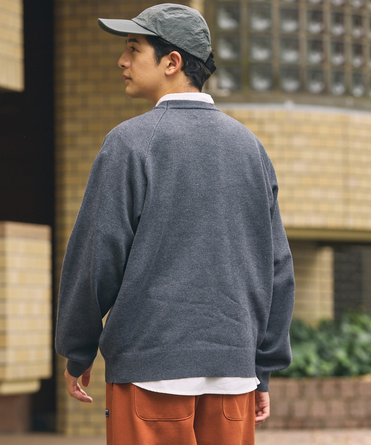 THE CRAFT CREW PRODUCTS / 厚磅 插肩袖 圓領針織衫（靜電防止．可機洗）