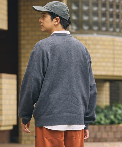 THE CRAFT CREW PRODUCTS / 厚磅 插肩袖 圓領針織衫（靜電防止．可機洗）