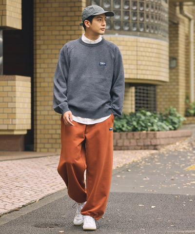 THE CRAFT CREW PRODUCTS / 厚磅 插肩袖 圓領針織衫（靜電防止．可機洗）