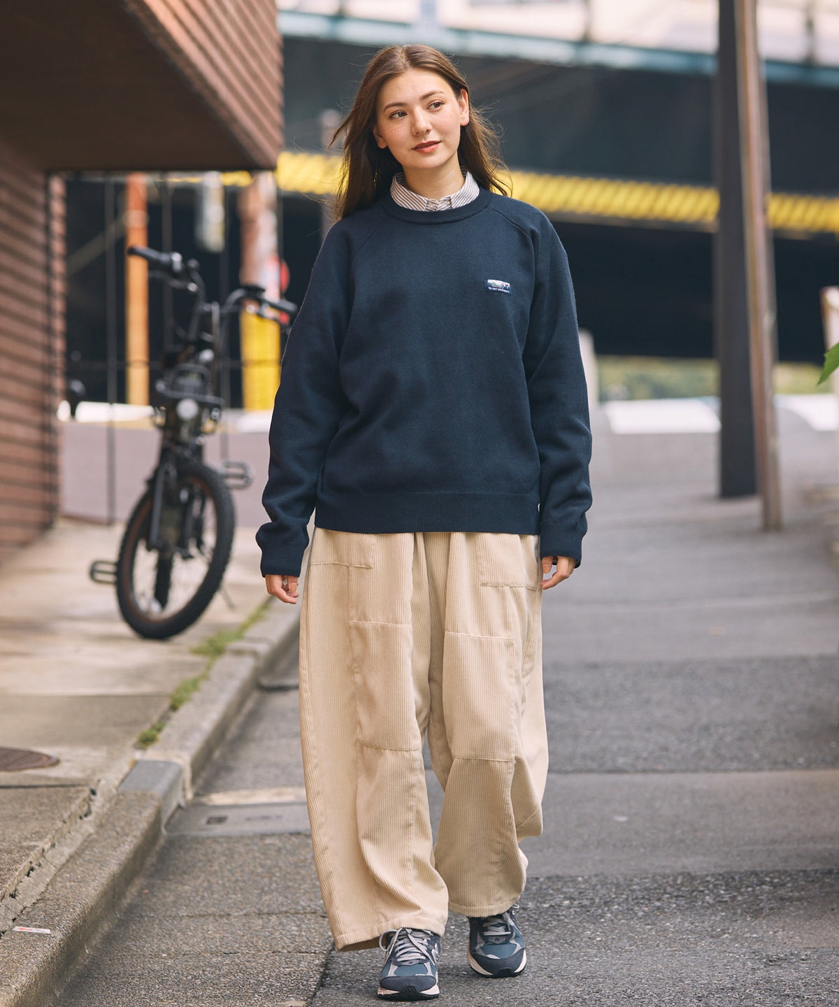 THE CRAFT CREW PRODUCTS / 厚磅 插肩袖 圓領針織衫（靜電防止．可機洗）