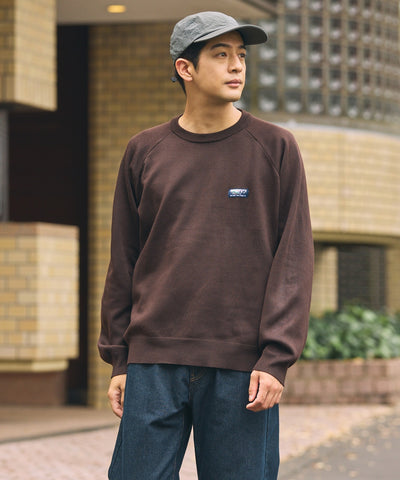 THE CRAFT CREW PRODUCTS / 厚磅 插肩袖 圓領針織衫（靜電防止．可機洗）