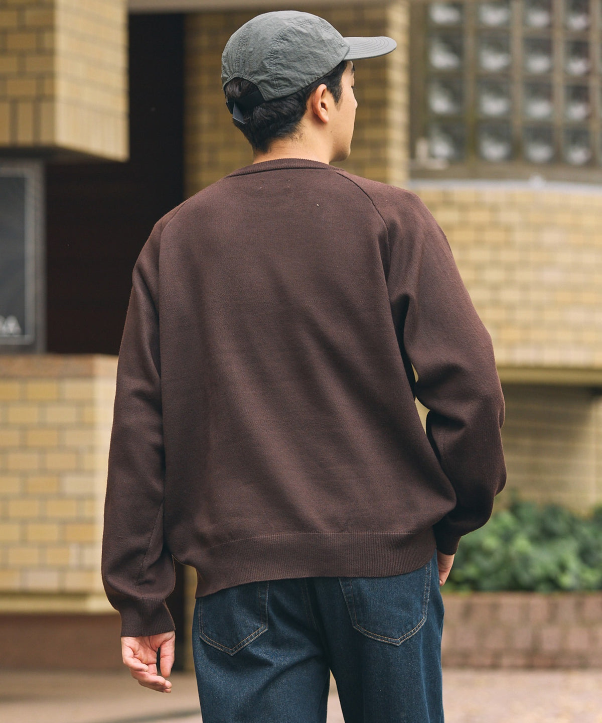THE CRAFT CREW PRODUCTS / 厚磅 插肩袖 圓領針織衫（靜電防止．可機洗）