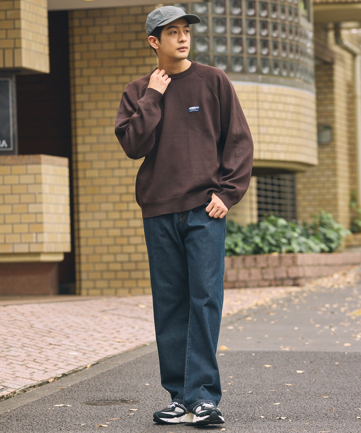 THE CRAFT CREW PRODUCTS / 厚磅 插肩袖 圓領針織衫（靜電防止．可機洗）