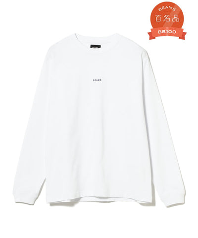 BEAMS / 小刺繡標誌 長袖T恤
