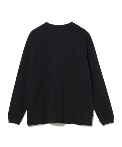 BEAMS / 小刺繡標誌 長袖T恤