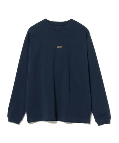 BEAMS / 小刺繡標誌 長袖T恤