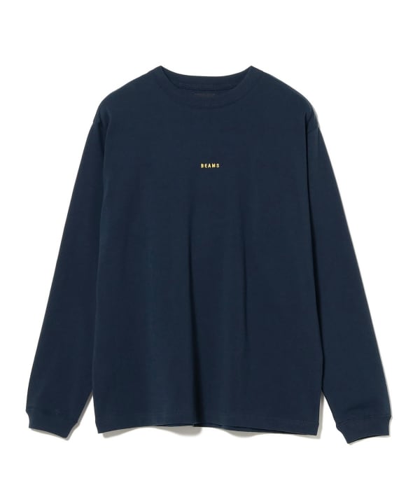 BEAMS / 小刺繡標誌 長袖T恤