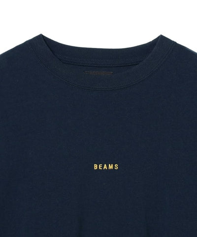 BEAMS / 小刺繡標誌 長袖T恤