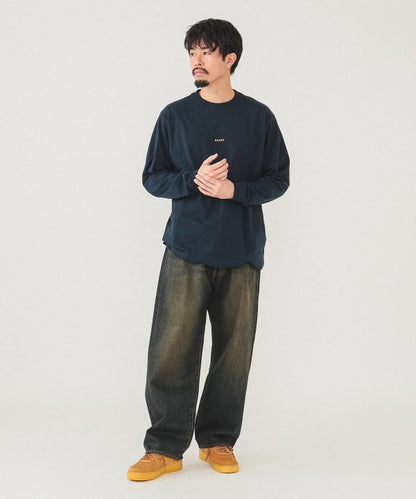 BEAMS / 小刺繡標誌 長袖T恤