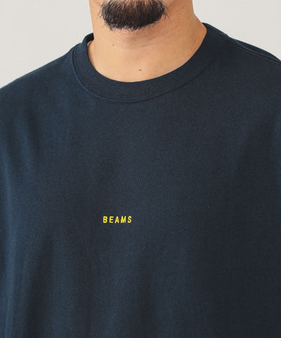BEAMS / 小刺繡標誌 長袖T恤