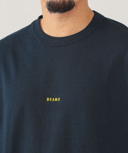 BEAMS / 小刺繡標誌 長袖T恤