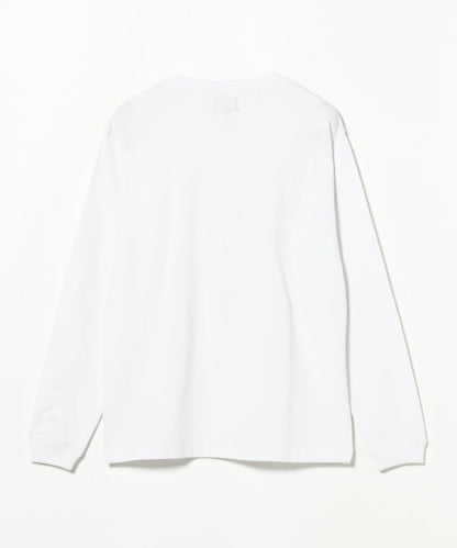 BEAMS / 小刺繡標誌 長袖T恤