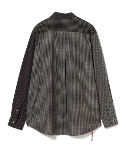 BEAMS JAPAN / 拼接長袖襯衫