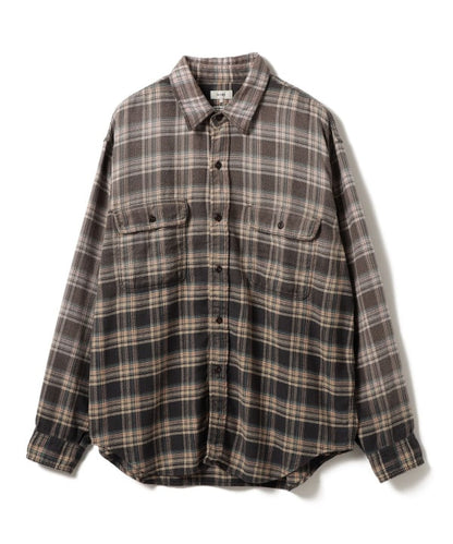 BEAMS / 仿舊格紋襯衫