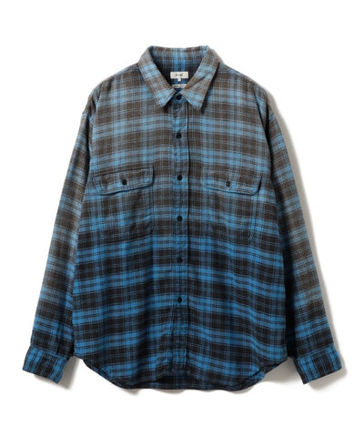 BEAMS / 仿舊格紋襯衫