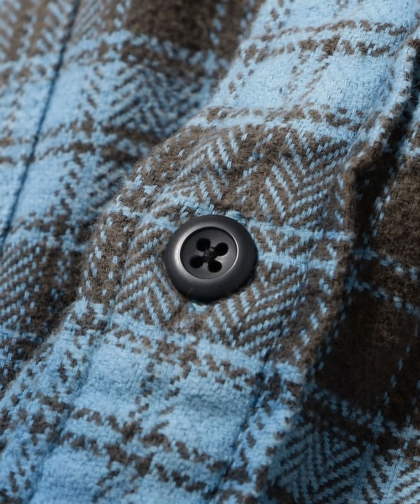 BEAMS / 仿舊格紋襯衫