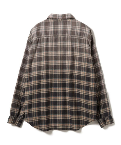 BEAMS / 仿舊格紋襯衫