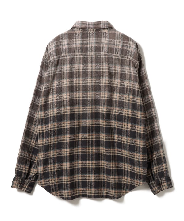 BEAMS / 仿舊格紋襯衫