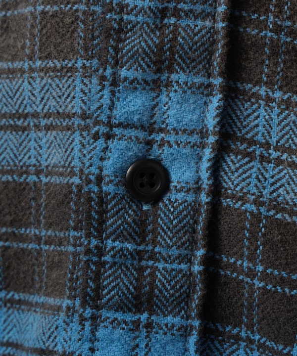 BEAMS / 仿舊格紋襯衫