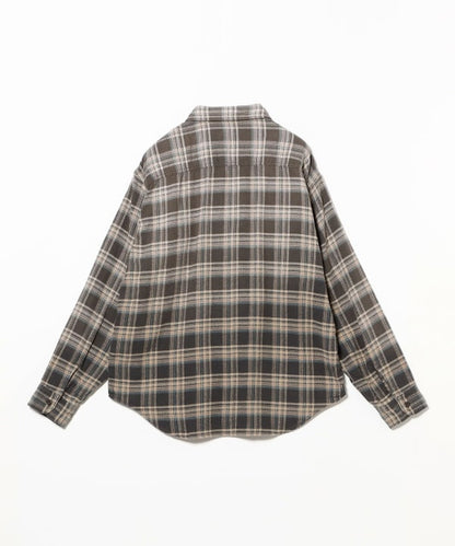 BEAMS / 仿舊格紋襯衫