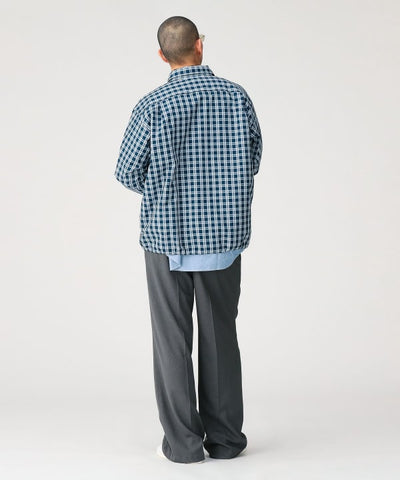 BEAMS Half Zip Pullover Shirt / 格紋半拉鍊襯衫