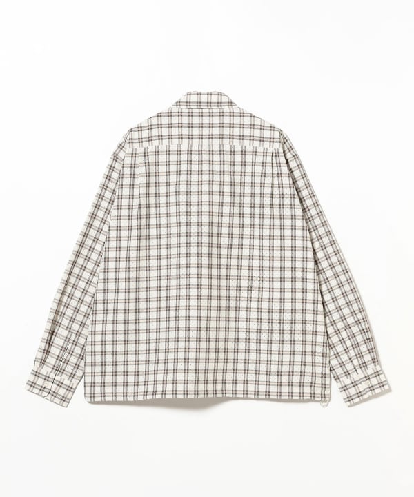 BEAMS Half Zip Pullover Shirt / 格紋半拉鍊襯衫