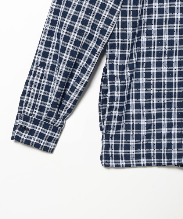 BEAMS Half Zip Pullover Shirt / 格紋半拉鍊襯衫