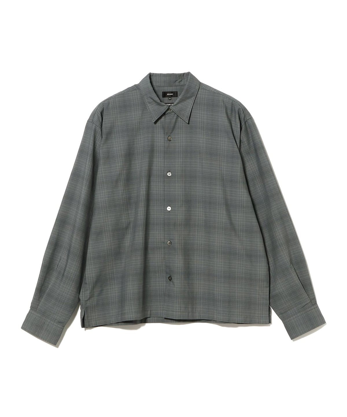 BEAMS / 同色系格紋短領襯衫