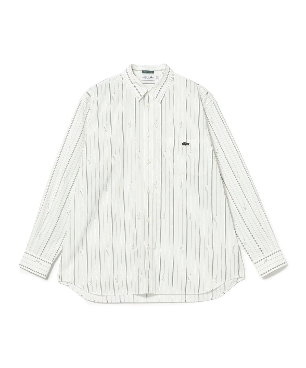 LACOSTE × BEAMS / 鱷魚圖騰條紋襯衫（日本聯名限定）