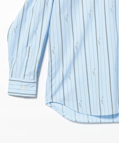 LACOSTE × BEAMS / 鱷魚圖騰條紋襯衫（日本聯名限定）