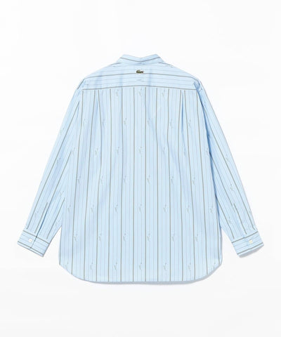 LACOSTE × BEAMS / 鱷魚圖騰條紋襯衫（日本聯名限定）
