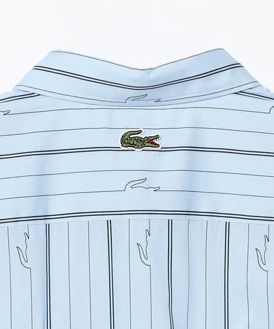 LACOSTE × BEAMS / 鱷魚圖騰條紋襯衫（日本聯名限定）