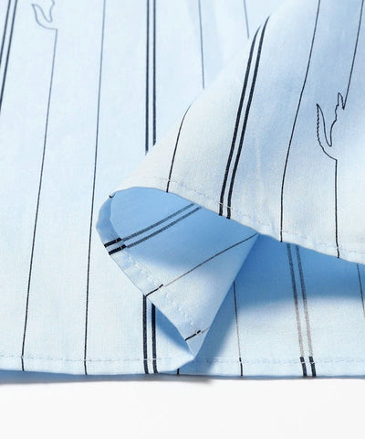 LACOSTE × BEAMS / 鱷魚圖騰條紋襯衫（日本聯名限定）