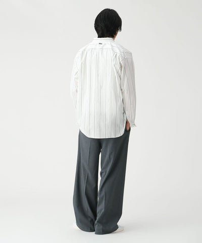 LACOSTE × BEAMS / 鱷魚圖騰條紋襯衫（日本聯名限定）