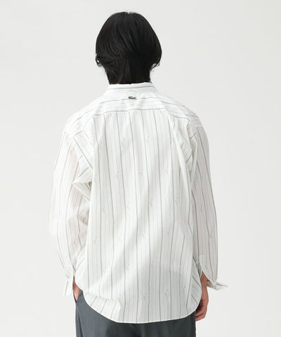 LACOSTE × BEAMS / 鱷魚圖騰條紋襯衫（日本聯名限定）