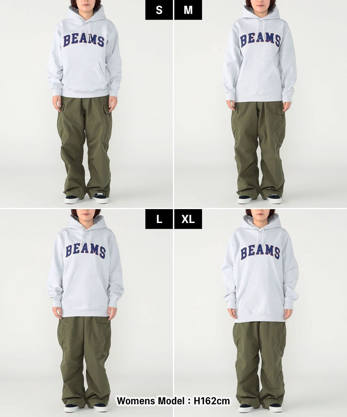 BEAMS / 標誌刺繡連帽衫