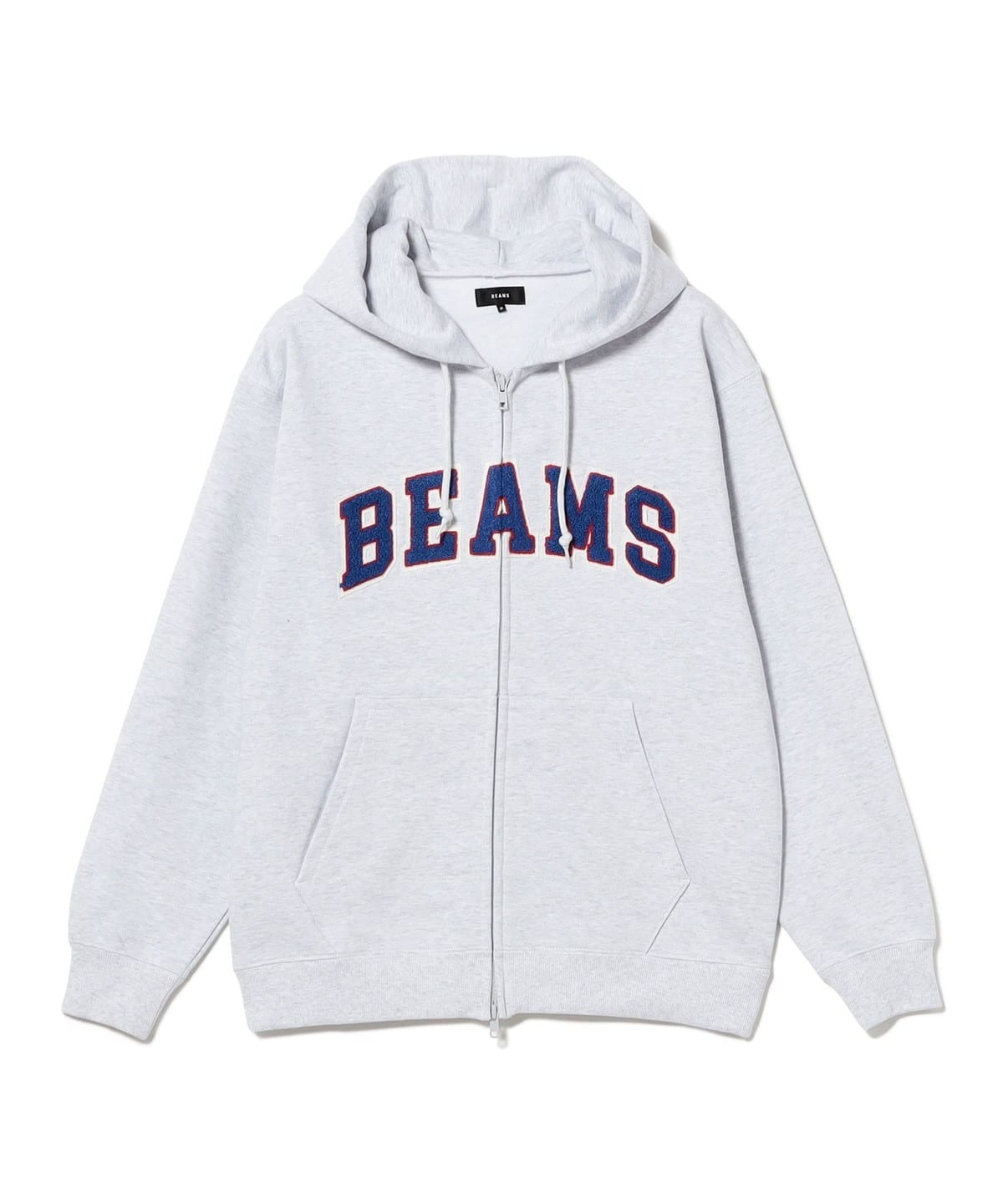 BEAMS / 標誌刺繡重磅連帽拉鍊外套