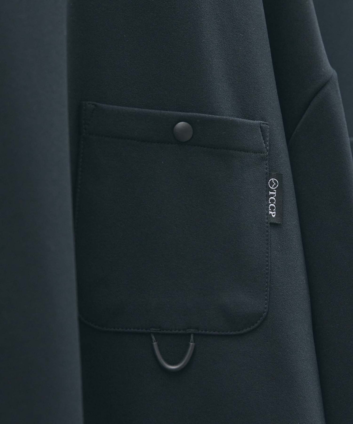 THE CRAFT CREW PRODUCTS / 四向彈性機能 圓領口袋長T恤（抽繩下擺）