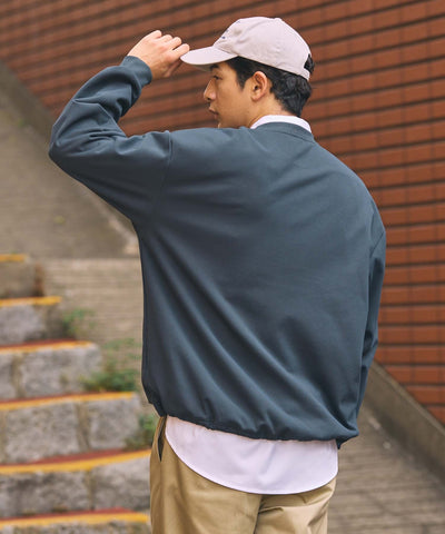 THE CRAFT CREW PRODUCTS / 四向彈性機能 圓領口袋長T恤（抽繩下擺）