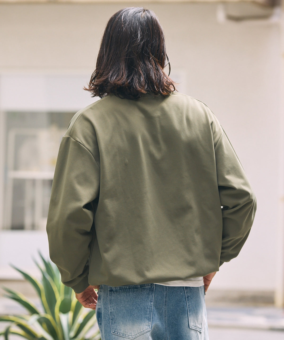 THE CRAFT CREW PRODUCTS / 四向彈性機能 亨利領 口袋長T恤（抽繩下擺）