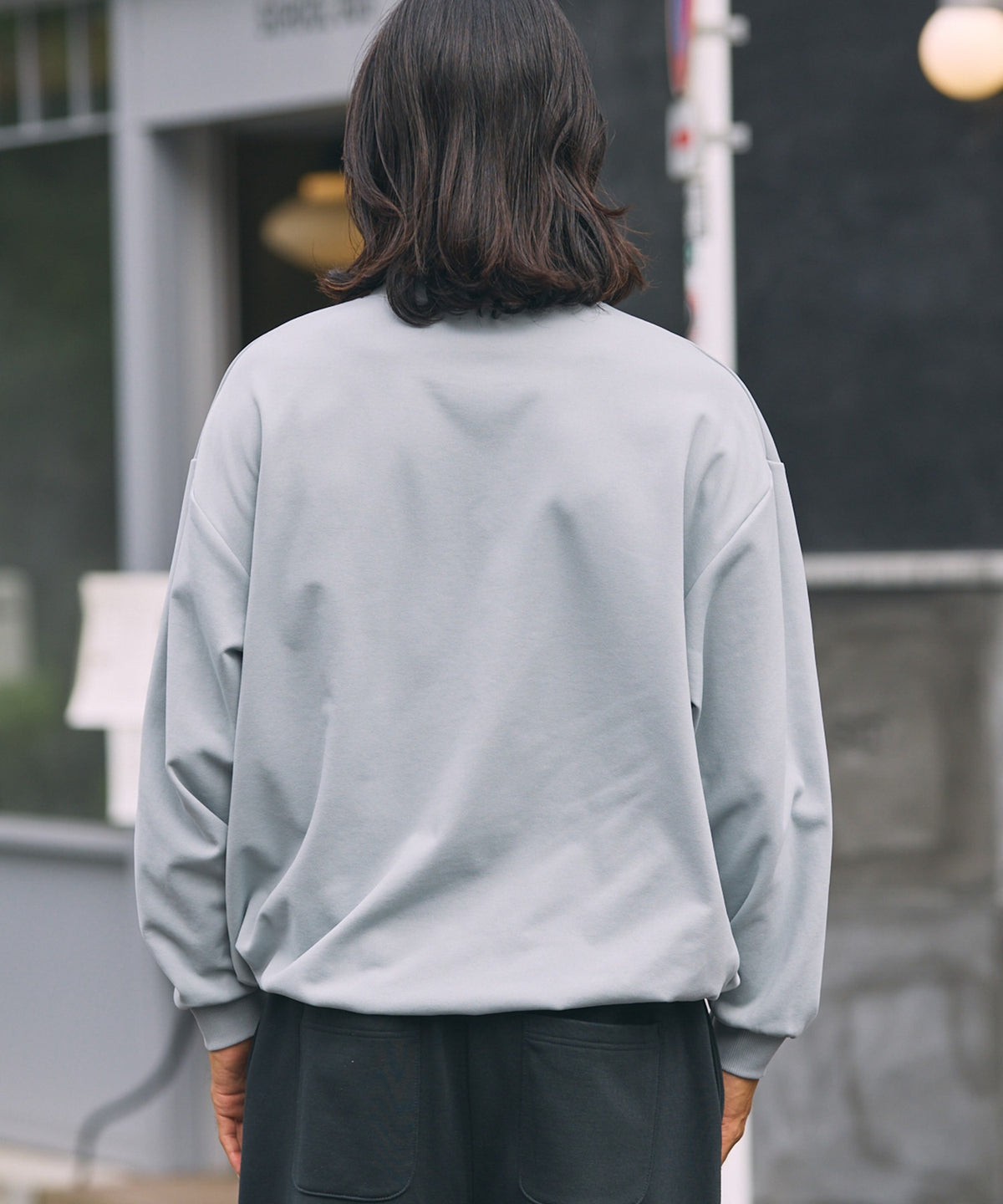 THE CRAFT CREW PRODUCTS / 四向彈性機能 半拉鍊長袖T恤（抽繩下擺）
