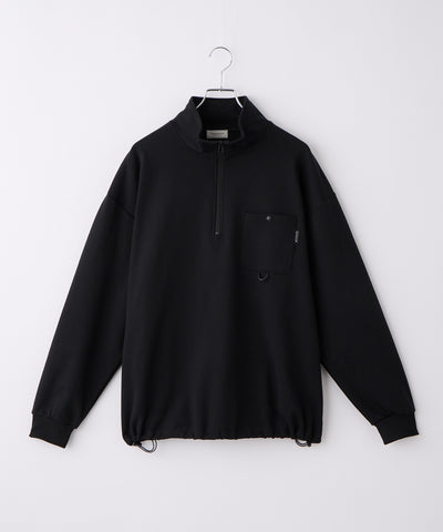 THE CRAFT CREW PRODUCTS / 四向彈性機能 半拉鍊長袖T恤（抽繩下擺）