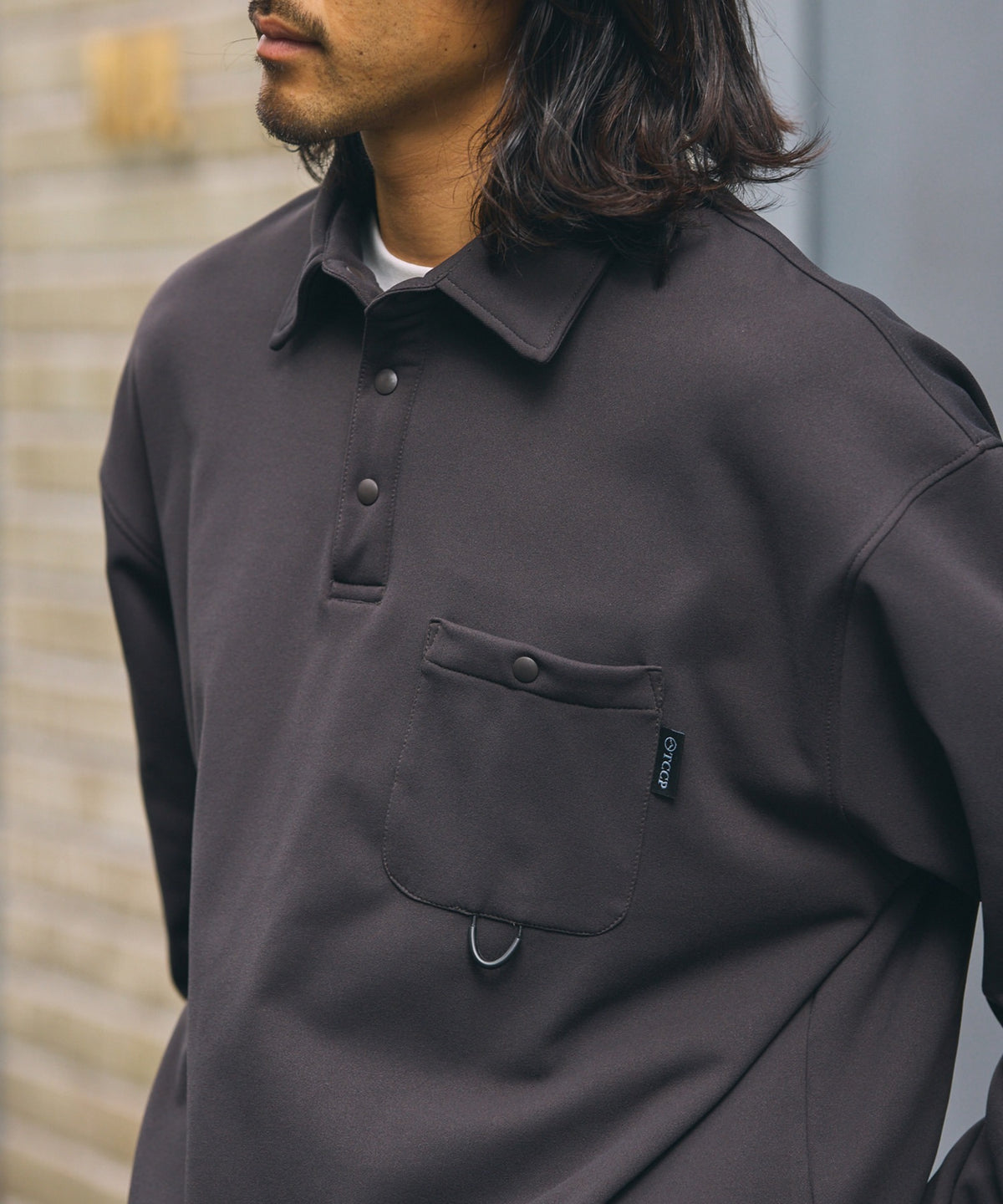 THE CRAFT CREW PRODUCTS / 四向彈性機能 長袖POLO衫（抽繩下擺）