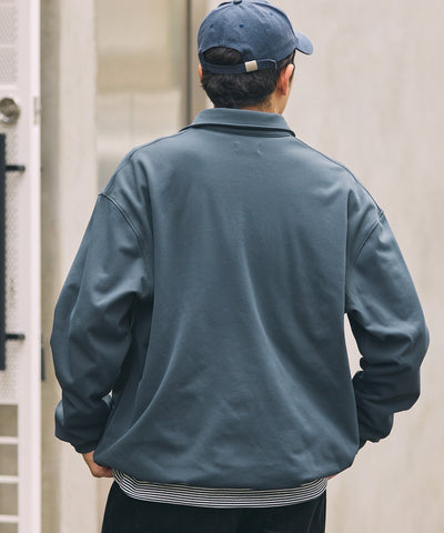 THE CRAFT CREW PRODUCTS / 四向彈性機能 長袖POLO衫（抽繩下擺）