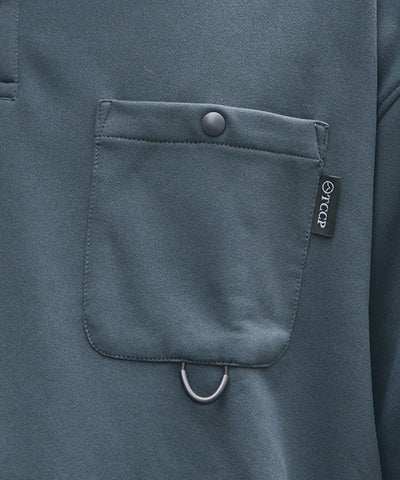 THE CRAFT CREW PRODUCTS / 四向彈性機能 長袖POLO衫（抽繩下擺）