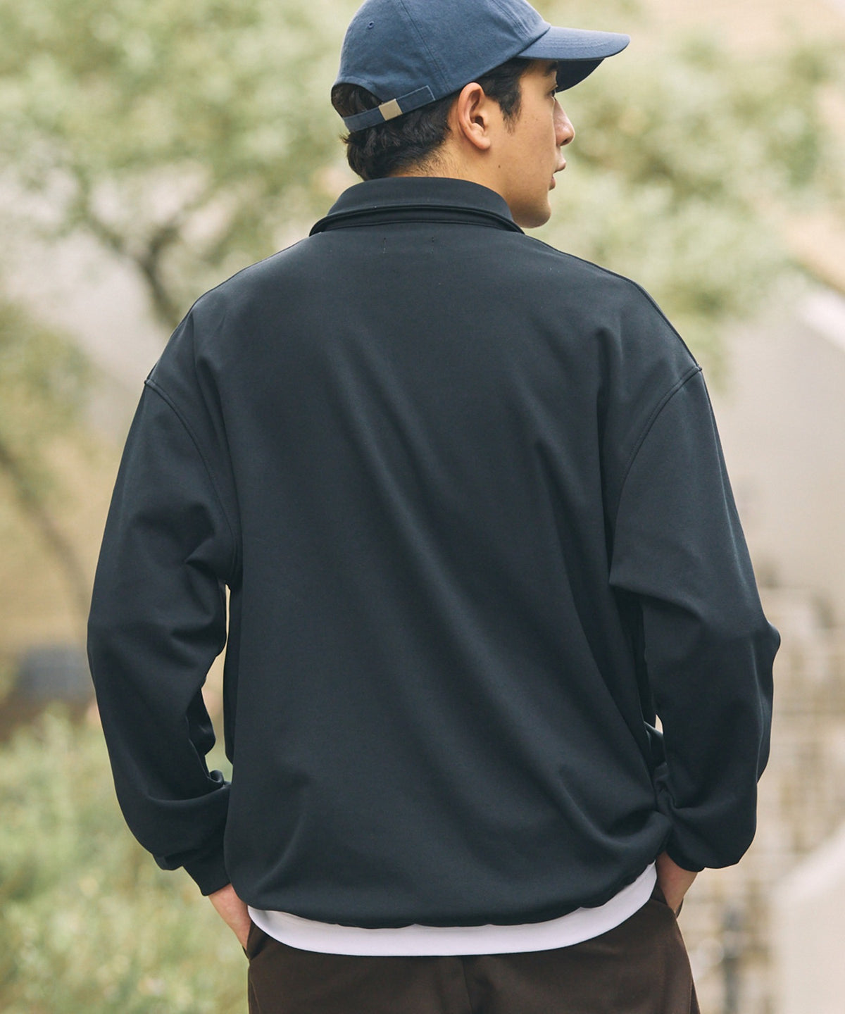 THE CRAFT CREW PRODUCTS / 四向彈性機能 長袖POLO衫（抽繩下擺）