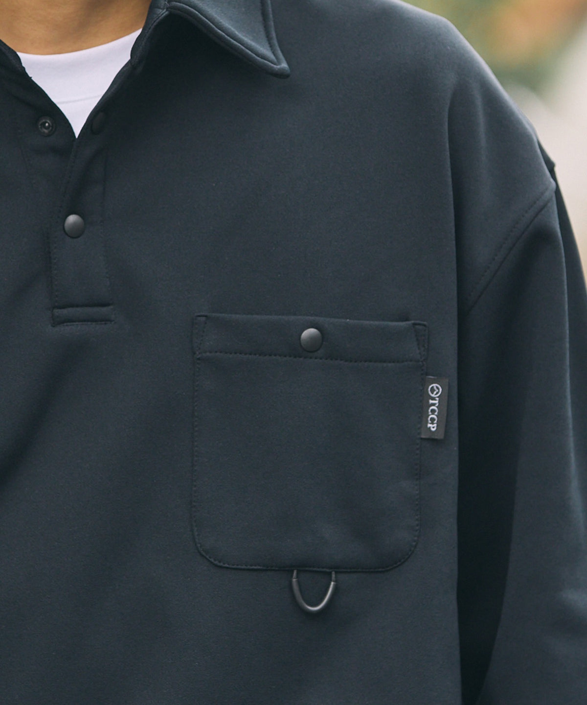 THE CRAFT CREW PRODUCTS / 四向彈性機能 長袖POLO衫（抽繩下擺）