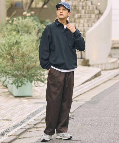 THE CRAFT CREW PRODUCTS / 四向彈性機能 長袖POLO衫（抽繩下擺）
