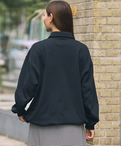 THE CRAFT CREW PRODUCTS / 四向彈性機能 長袖POLO衫（抽繩下擺）